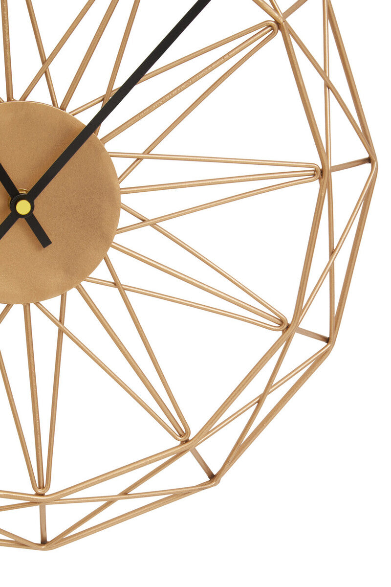 Genova Small Gold Metal Wall Clock - Image 10