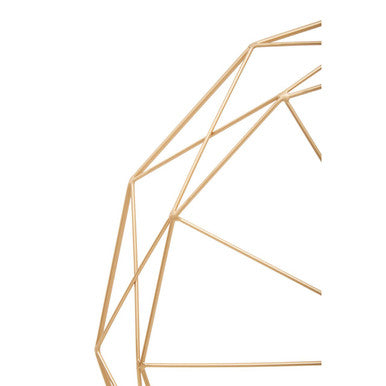 Genova Geometric Gold Metal Wall Clock - Image 8