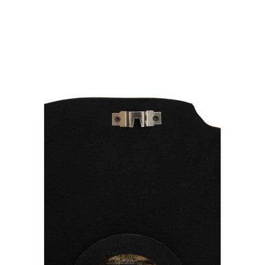 Celina Black And Gold Agate Effect Wall Clock