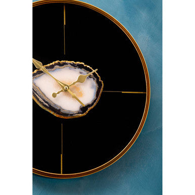 Celina Black And Gold Round Wall Clock - Image 5