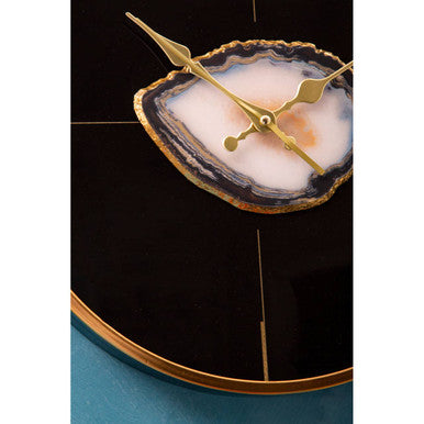 Celina Black And Gold Round Wall Clock - Image 6