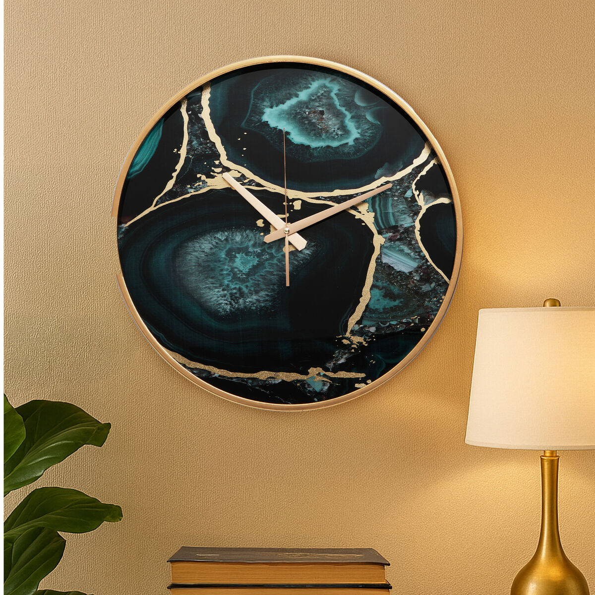 Celina Agate Wall Clock
