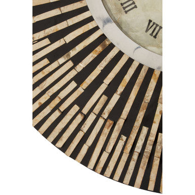 Palu Black and Natural Shell Wall Clock - Image 5