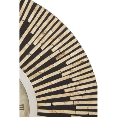 Palu Black and Natural Shell Wall Clock - Image 7