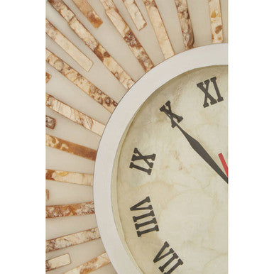 Palu Natural Shell Wall Clock