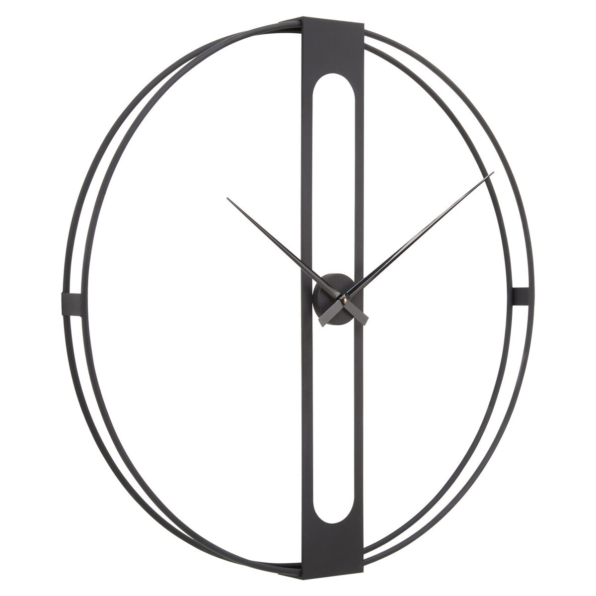 Beauly Black Metal Wall Clock