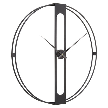 Beauly Black Metal Wall Clock