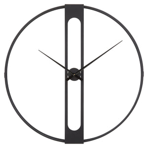 Beauly Black Metal Wall Clock