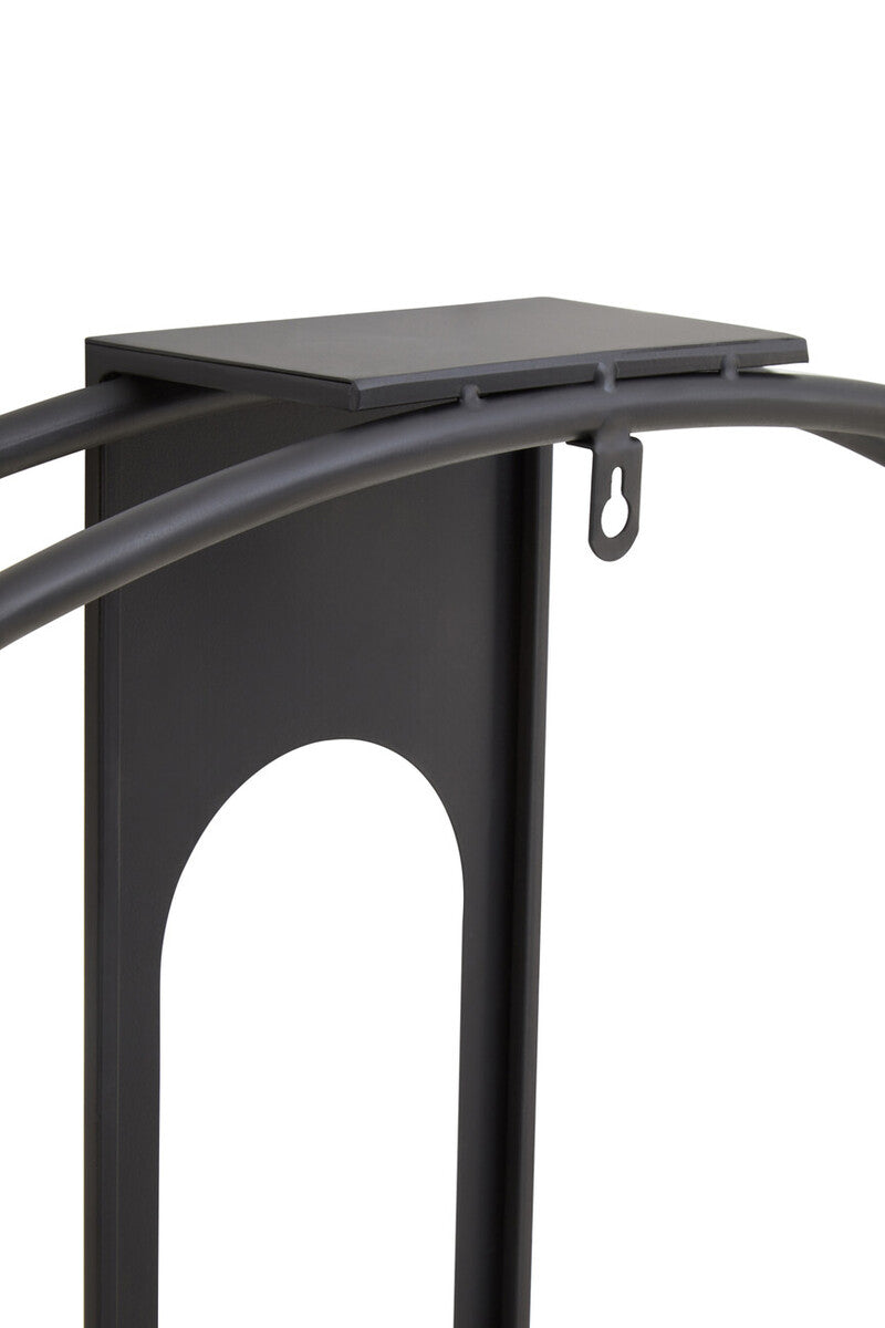 Beauly Black Metal Wall Clock