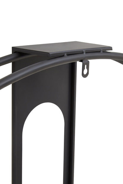 Beauly Black Metal Wall Clock