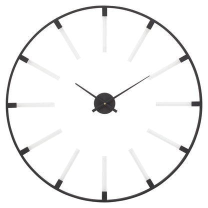 Beauly Black Finish Metal Wall Clock