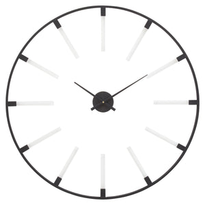 Beauly Black Finish Metal Wall Clock
