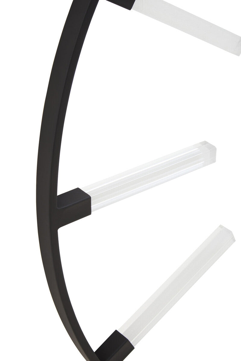 Beauly Black Finish Metal Wall Clock - Image 4