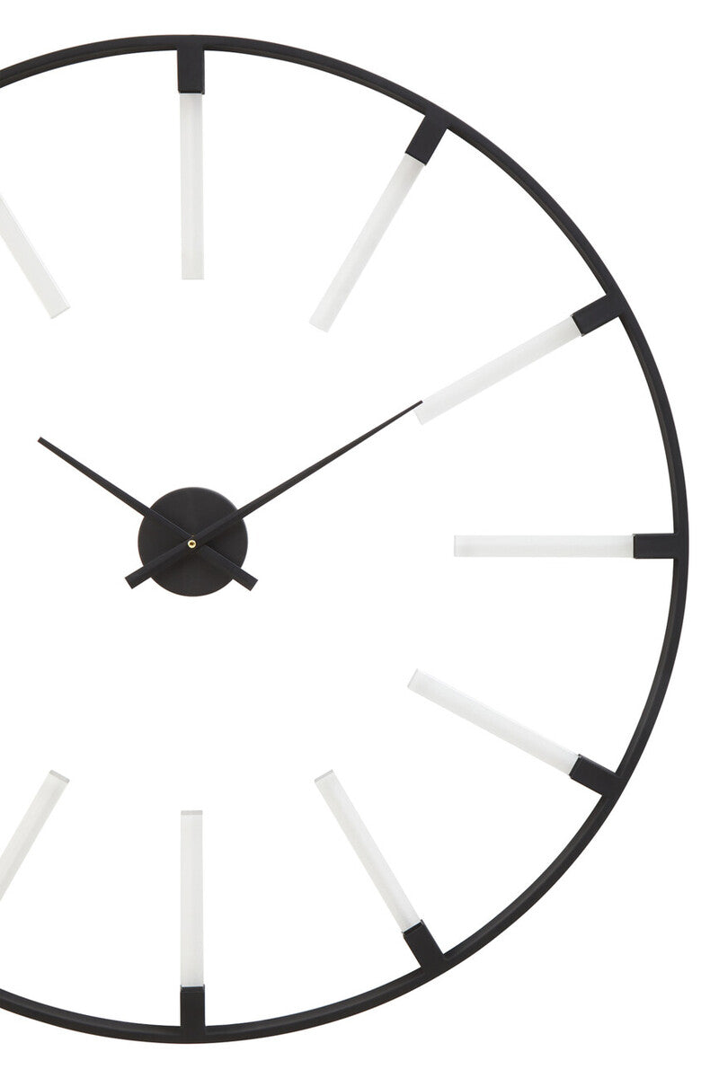 Beauly Black Finish Metal Wall Clock - Image 6