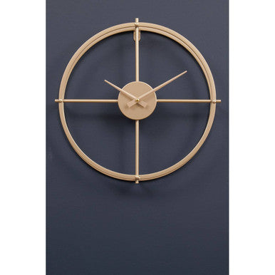 Kent Small Gold Finish Wall Clock