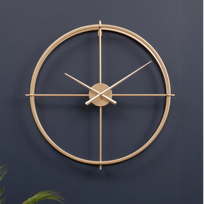 Kent Large Gold Finish Wall Clock