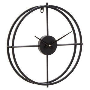 Kent Small Black Finish Wall Clock