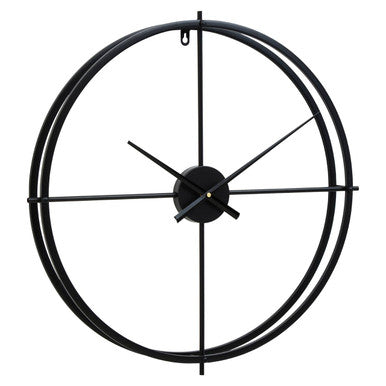 Kent Large Black Finish Wall Clock