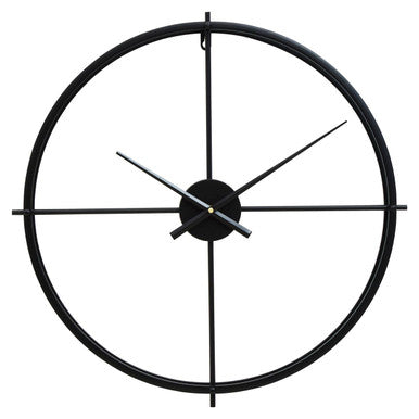 Kent Large Black Finish Wall Clock