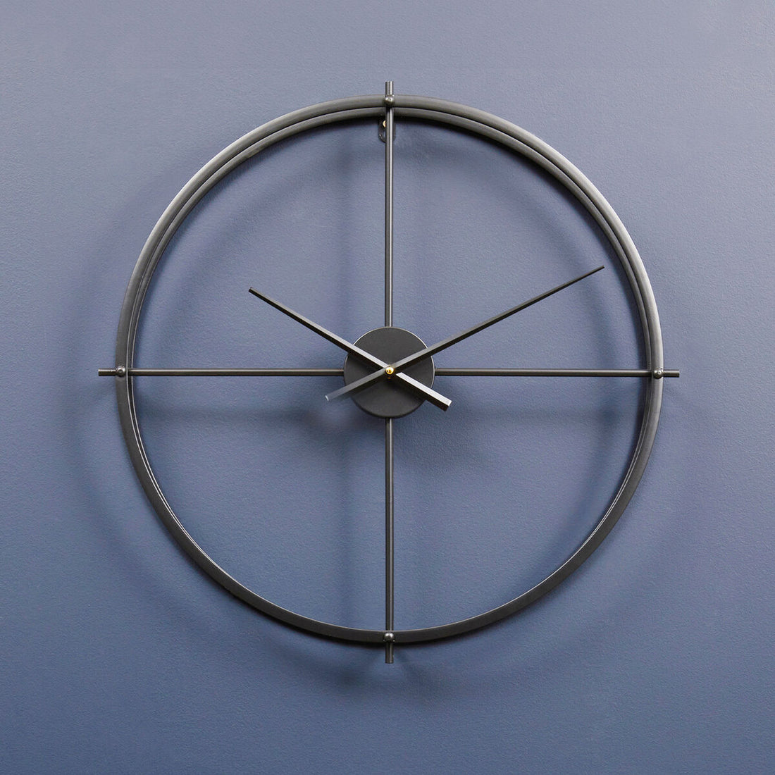Kent Large Black Finish Wall Clock