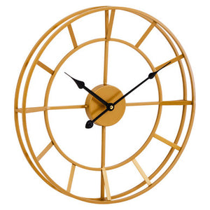 Kent Small Gold Finish Metal Wall Clock