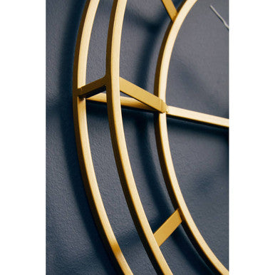 Kent Small Gold Finish Metal Wall Clock - Image 5