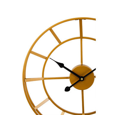 Kent Small Gold Finish Metal Wall Clock