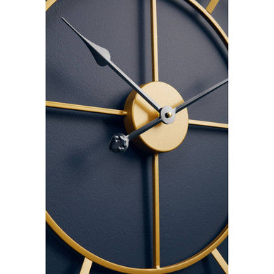 Kent Large Gold Finish Metal Wall Clock - Image 4