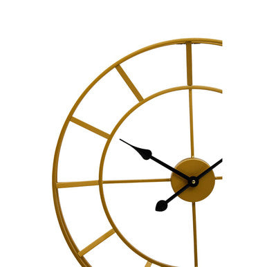 Kent Large Gold Finish Metal Wall Clock