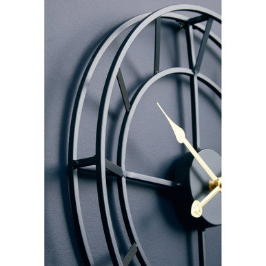 Kent Small Black Finish Metal Wall Clock - Image 6
