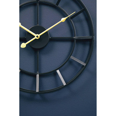 Kent Small Black Finish Metal Wall Clock - Image 7
