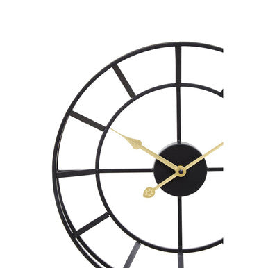 Kent Small Black Finish Metal Wall Clock - Image 8