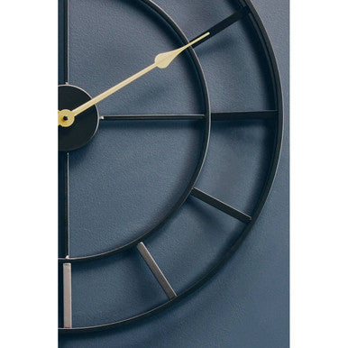 Kent Large Black Finish Metal Wall Clock - Image 6