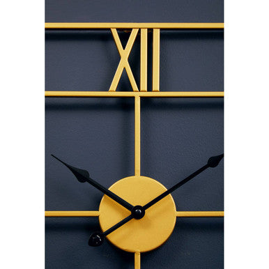 Kent Small Gold Finish Square Wall Clock - Image 6