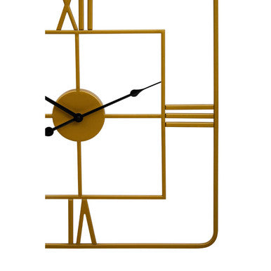 Kent Small Gold Finish Square Wall Clock - Image 8
