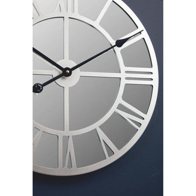 Kent Silver Mirrored Wall Clock - Image 4