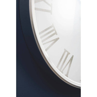 Kent White And Silver Wall Clock