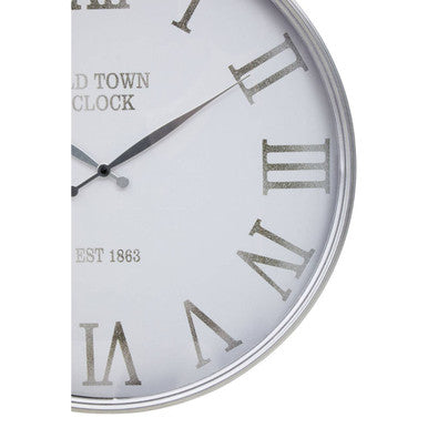 Kent White And Silver Wall Clock - Image 8