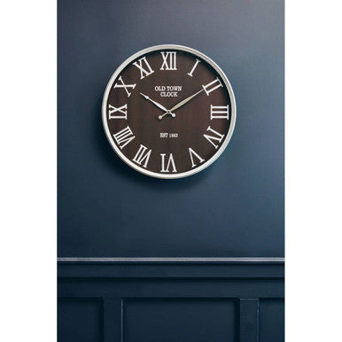 Kent Black And Silver Wall Clock