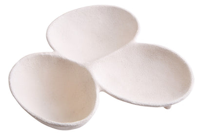 Dunas Textured White Abstract Bowl