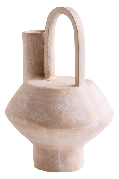 Densita Small Textured Beige Whitewash Vase