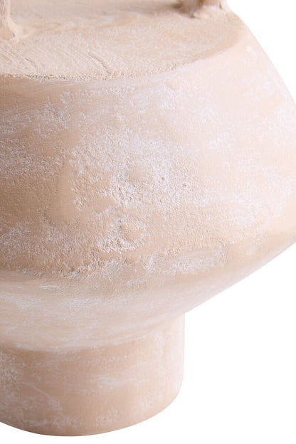 Densita Small Textured Beige Whitewash Vase
