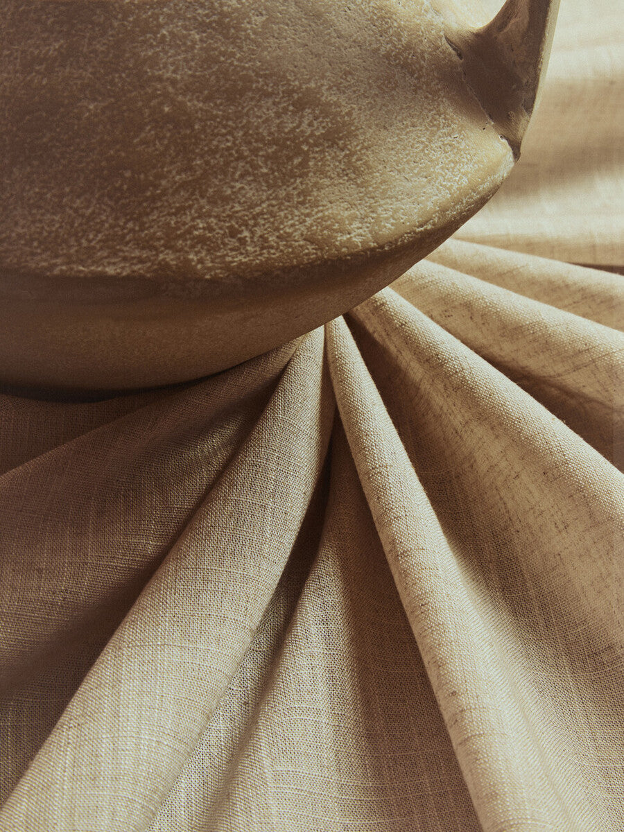 Densita Large Textured Beige Whitewash Vase