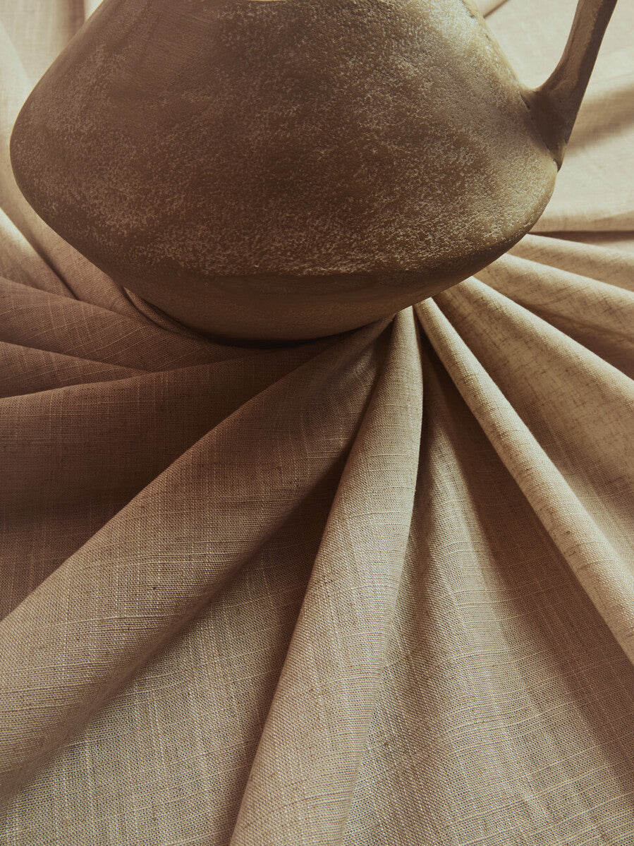 Densita Large Textured Beige Whitewash Vase