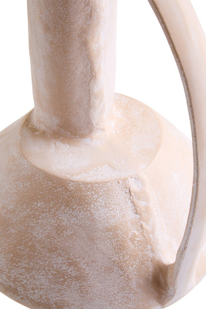 Densita Large Textured Beige Whitewash Vase