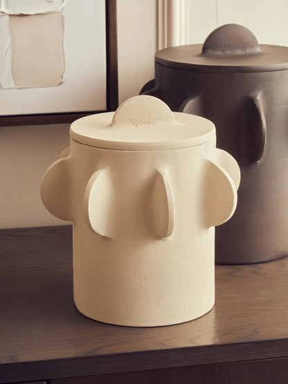 Prato Small Round Textured Cream Box