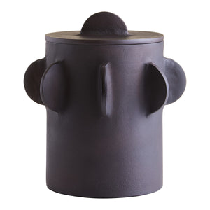 Prato Large Round Textured Brown Box