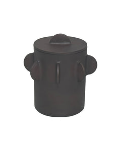 Prato Large Round Textured Brown Box