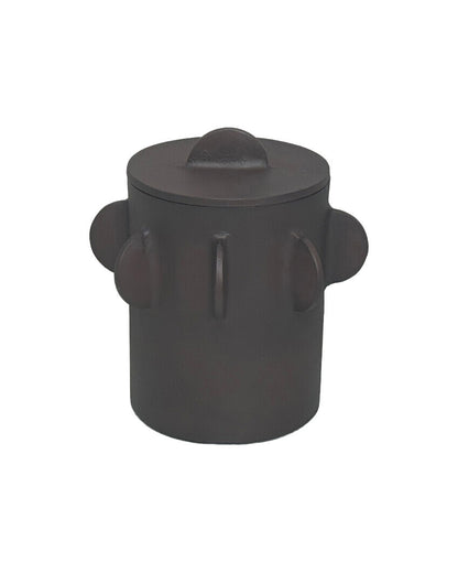 Prato Large Round Textured Brown Box