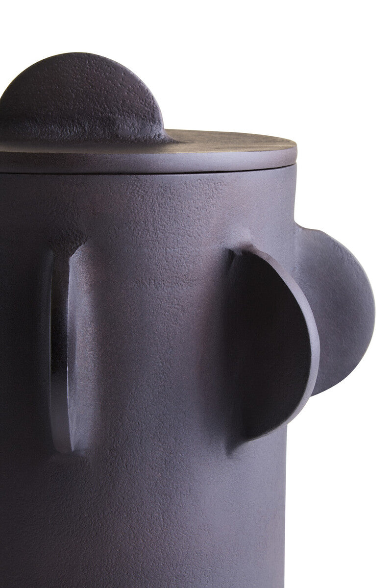 Prato Large Round Textured Brown Box